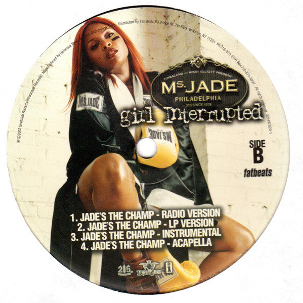 Ms. Jade Featuring Timbaland & Nelly Furtado : Ching, Ching (12")