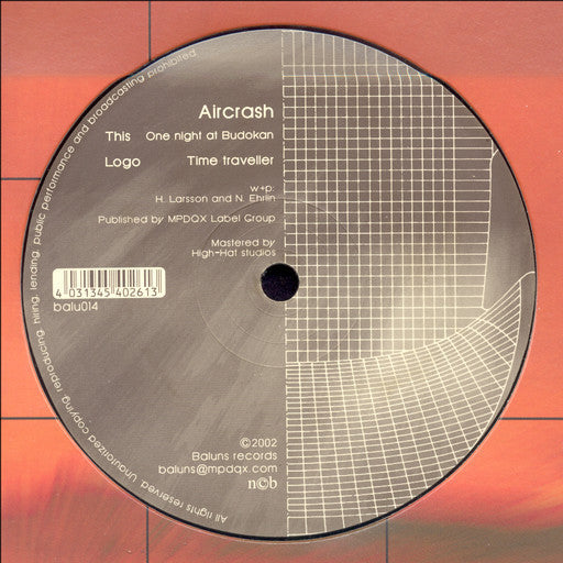 Aircrash : Time Traveller EP (12", EP)