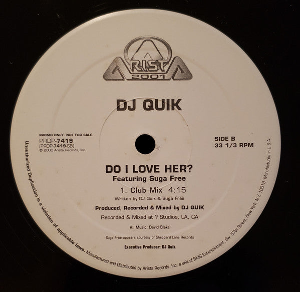 DJ Quik : Do I Love Her? (12", Promo)