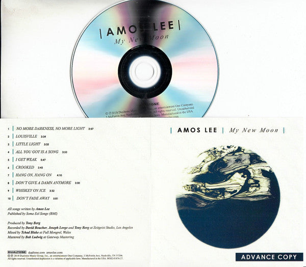 Amos Lee : My New Moon (CDr, Advance, Album, Promo)