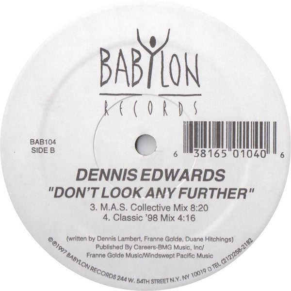 Dennis Edwards : Don't Look Any Further (12")