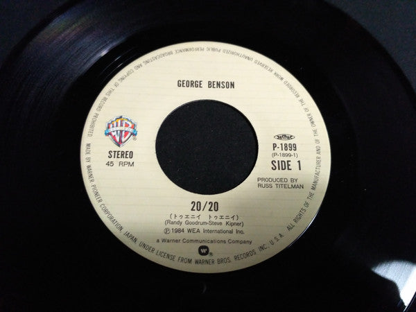 George Benson : 20/20 (7", Single)