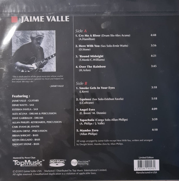 Jaime Valle : 'Round Midnight (LP, Album, RE)