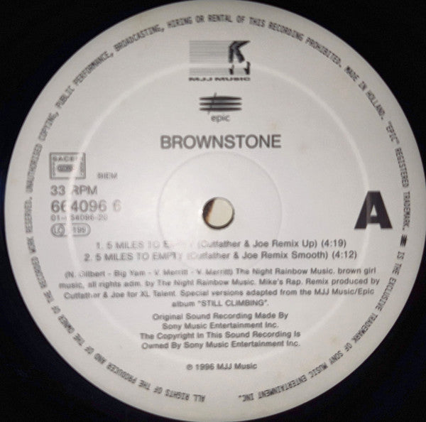 Brownstone : 5 Miles To Empty (12")