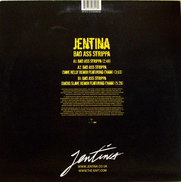 Jentina : Bad Ass Strippa (12")