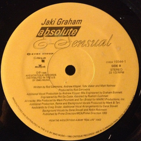 Jaki Graham : Absolute E-Sensual (12")