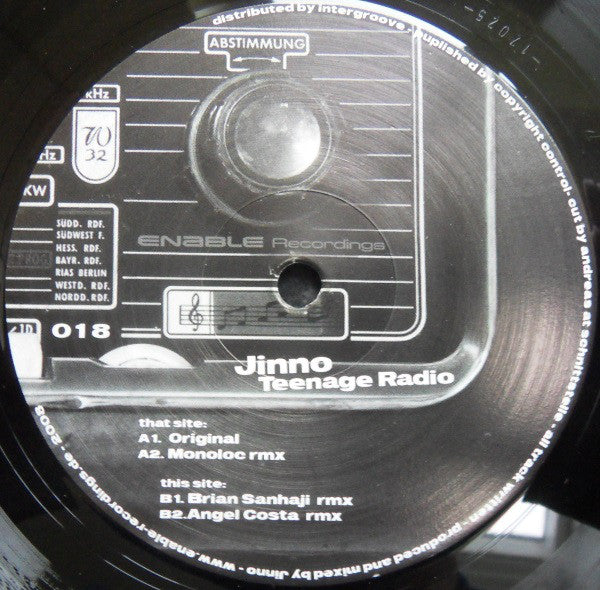 Jinno (2) : Teenage Radio (12")