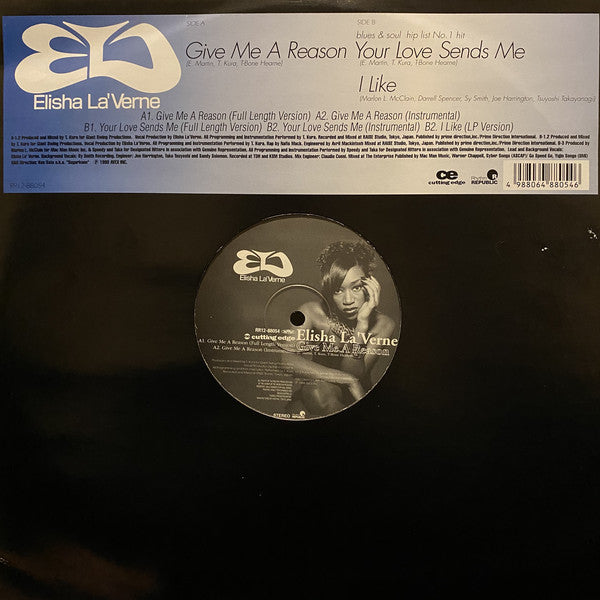 Elisha La'Verne : Give Me A Reason (12")