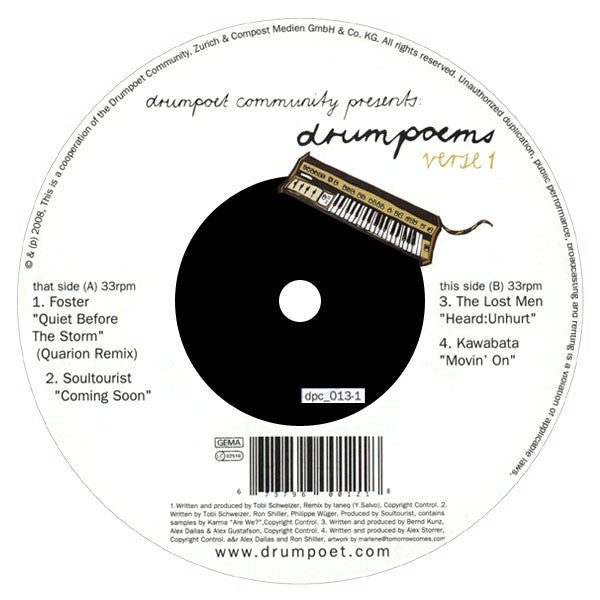 Various : Drumpoems Verse 1 (12", Comp)