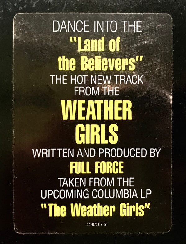 The Weather Girls : Land Of The Believers (12", Single, Promo)