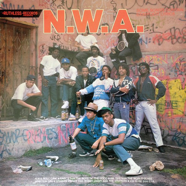 N.W.A. : Panic Zone (12", RP, Whi)