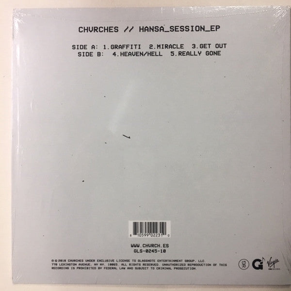 Chvrches : Hansa_Session_EP (10", EP)