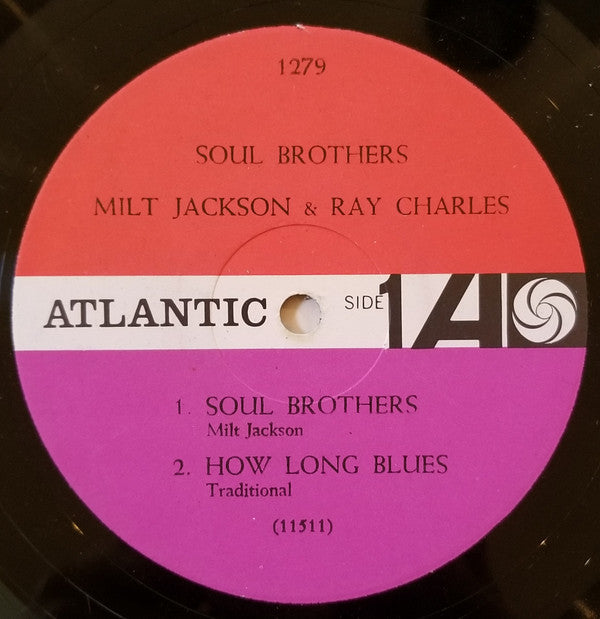 Milt Jackson & Ray Charles : Soul Brothers (LP, Mono, RP, Scr)