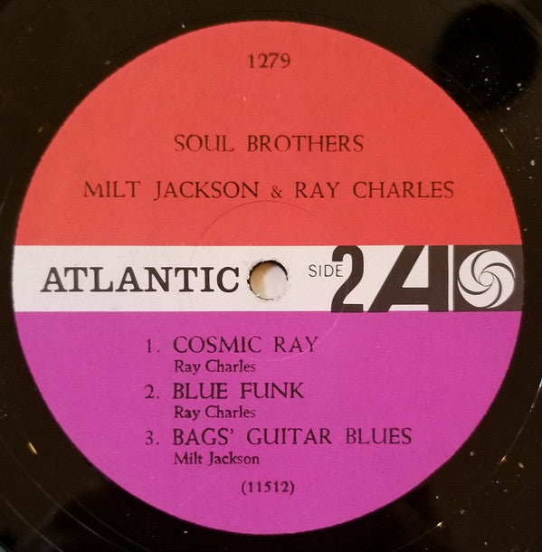 Milt Jackson & Ray Charles : Soul Brothers (LP, Mono, RP, Scr)