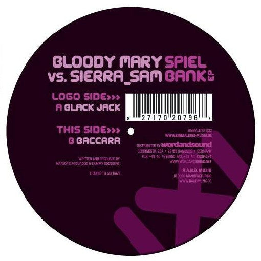 Bloody Mary (3) vs. Sierra Sam : Spielbank EP (12", EP)