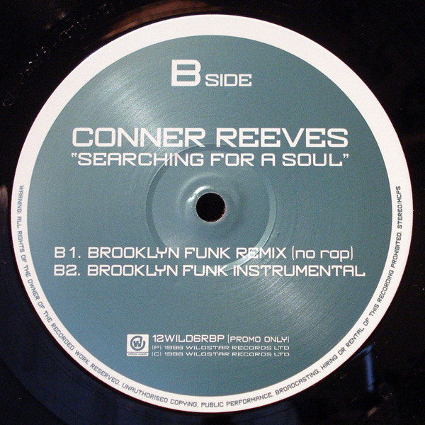 Conner Reeves : Searching For A Soul (Brooklyn Funk / Dodge Remixes) (2x12", Single, Promo)