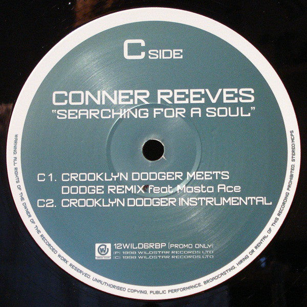 Conner Reeves : Searching For A Soul (Brooklyn Funk / Dodge Remixes) (2x12", Single, Promo)