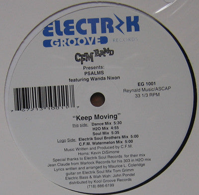 C.F.M. Band Presents Psalms Featuring Wanda Nixon : Keep Moving (12")