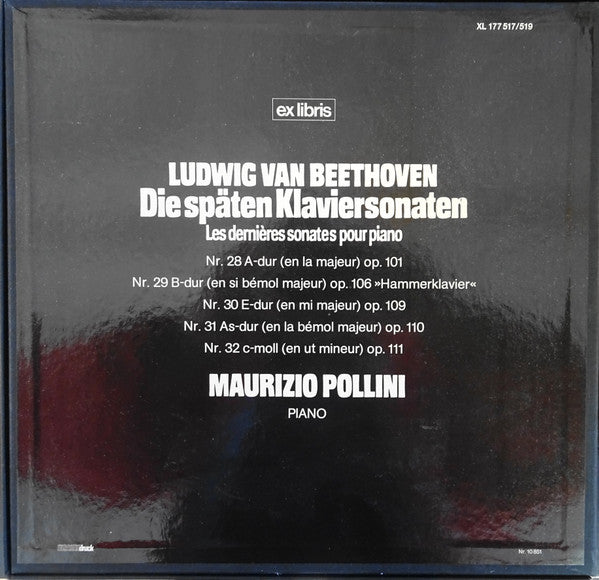 Ludwig van Beethoven, Maurizio Pollini : Die Späten Klaviersonaten = Les Dernières Sonates Pour Piano (3xLP + Box, Comp)