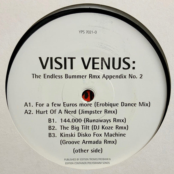 Visit Venus : The Endless Bummer Rmx Appendix No. 2 (12")