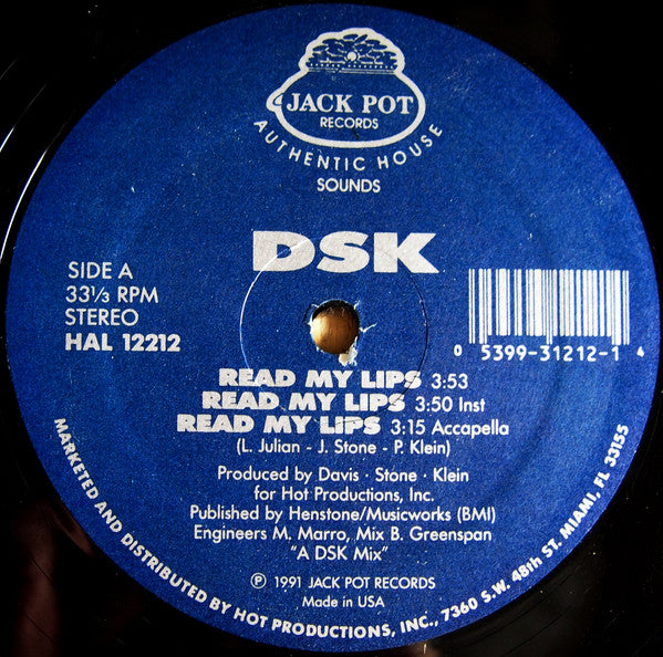 DSK : What Would We Do / Read My Lips (12")