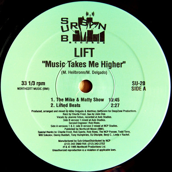 Lift : Music Takes Me Higher (12")