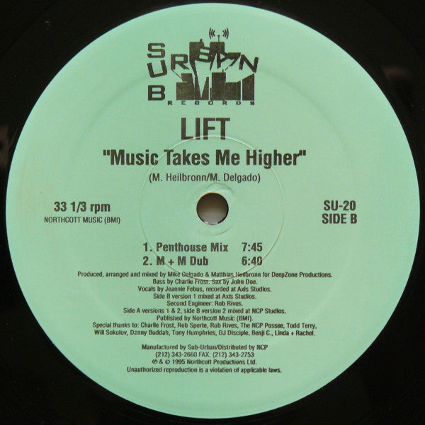 Lift : Music Takes Me Higher (12")