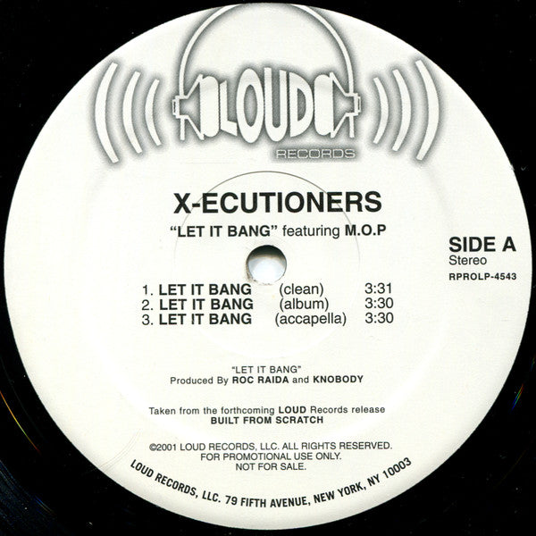 The X-Ecutioners Feat. M.O.P. : Let It Bang (12", Promo)