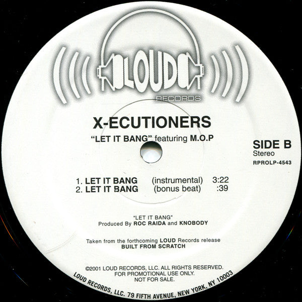 The X-Ecutioners Feat. M.O.P. : Let It Bang (12", Promo)