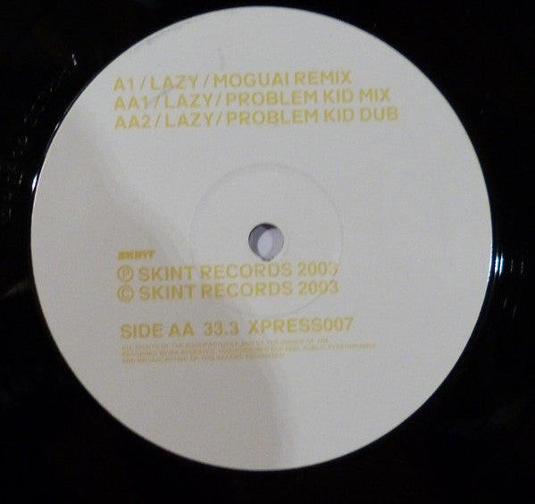 X-Press 2 : Lazy (Remixes) (12", Ltd)