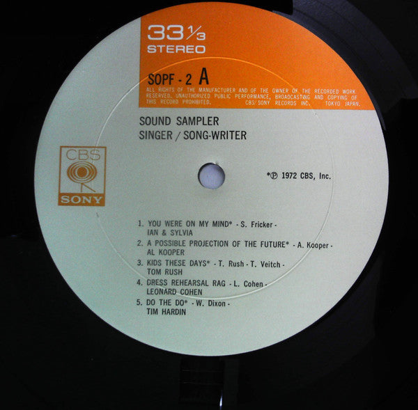 Various : Sound Sampler - Singer / Song-Writer (LP, Smplr)