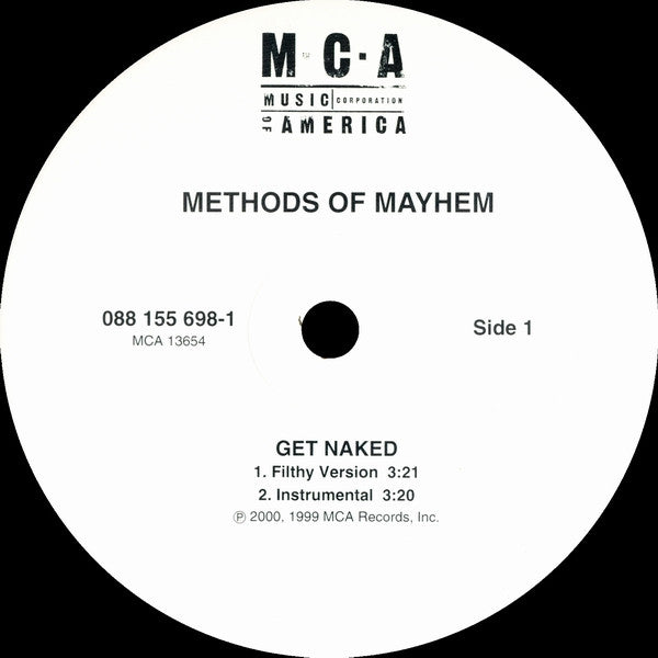 Methods Of Mayhem (2) : Get Naked (12")