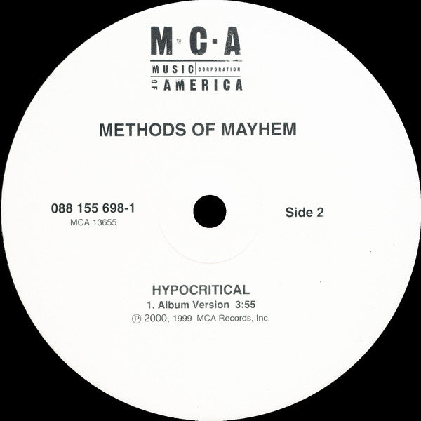 Methods Of Mayhem (2) : Get Naked (12")