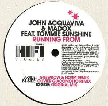 John Acquaviva & Madox Feat. Tommie Sunshine : Running From (12")