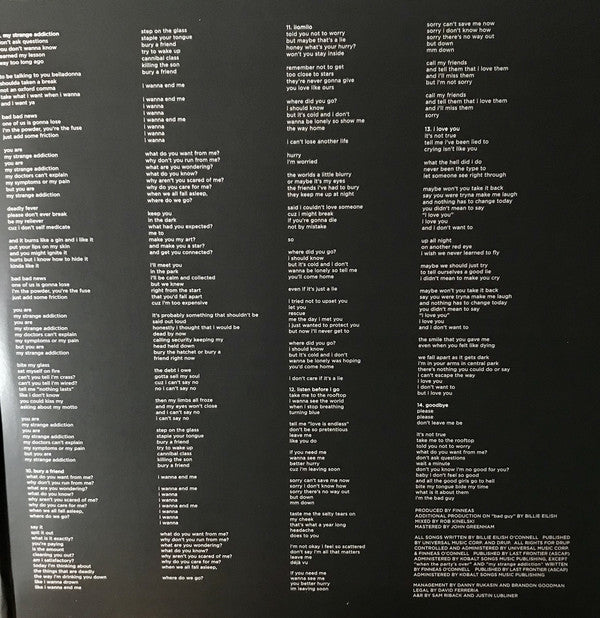 Billie Eilish : When We All Fall Asleep, Where Do We Go? (LP, Album, Ltd, Cop)