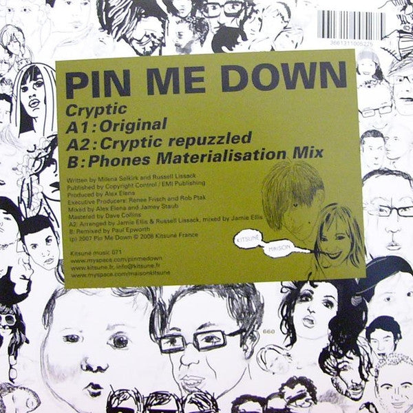 Pin Me Down : Cryptic (12")