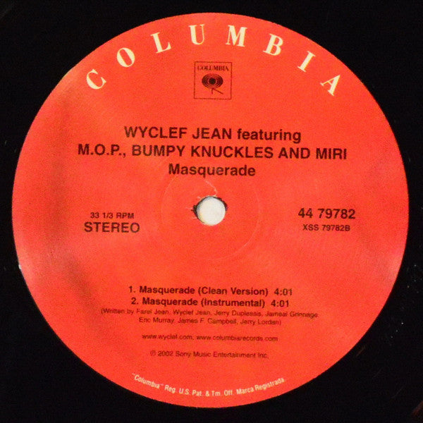 Wyclef Jean : Two Wrongs (Don't Make It Right) (12")