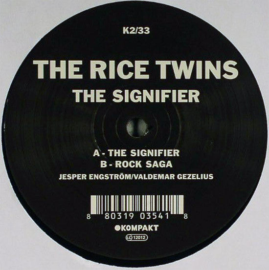 The Rice Twins : The Signifier (12")