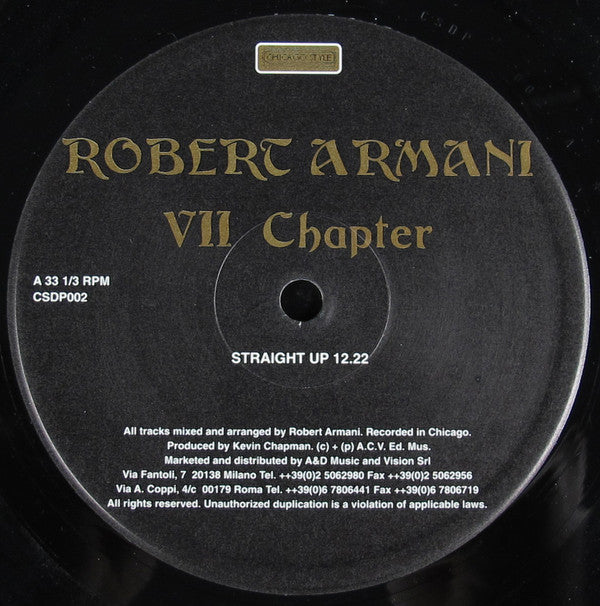 Robert Armani : VII Chapter (2x12", Album)