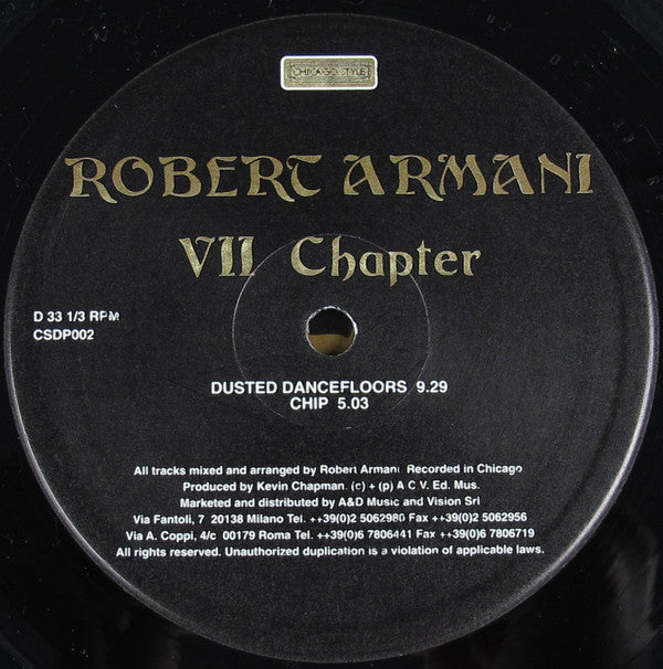 Robert Armani : VII Chapter (2x12", Album)