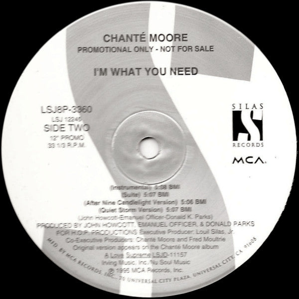 Chanté Moore : I'm What You Need (12", Promo)