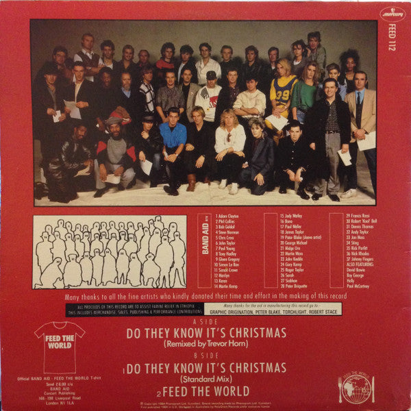 Band Aid : Do They Know It's Christmas? (12", Single)