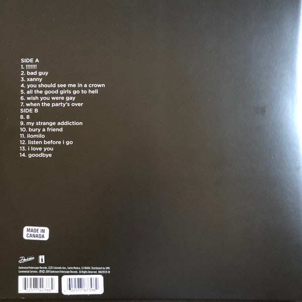 Billie Eilish : When We All Fall Asleep, Where Do We Go? (LP, Album, Ltd, Bab)