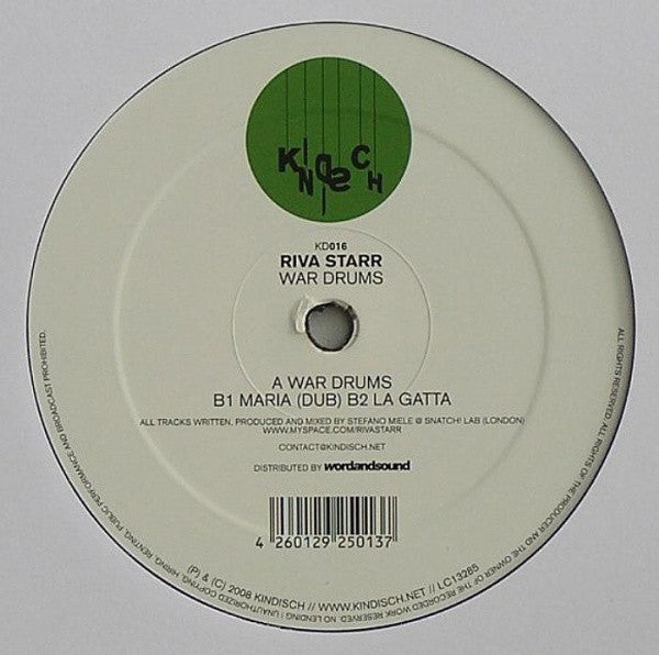 Riva Starr : War Drums (12", Single)