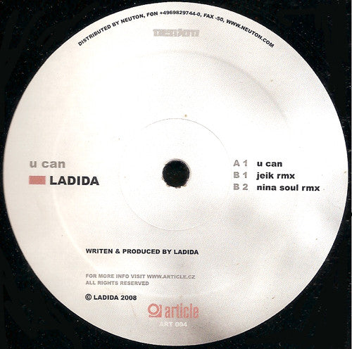 DJ Ladida : U Can (12")