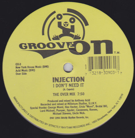 Injection : I Don't Need It (12")