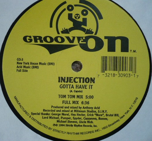 Injection : I Don't Need It (12")