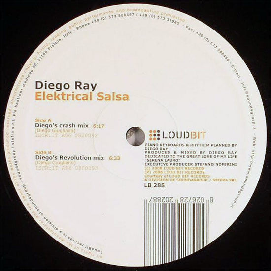 Diego Ray : Elektrical Salsa (12")