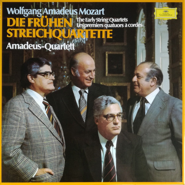 Wolfgang Amadeus Mozart, Amadeus-Quartett : Die Frühen Streichquartette / The Early Strings Quartets / Les Premiers Quatuors à Cordes (4xLP + Box)