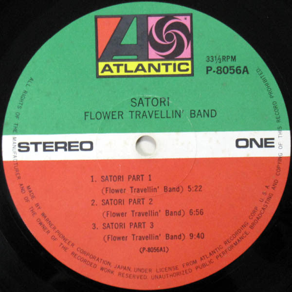 Flower Travellin' Band : Satori (LP, Album, Gat)